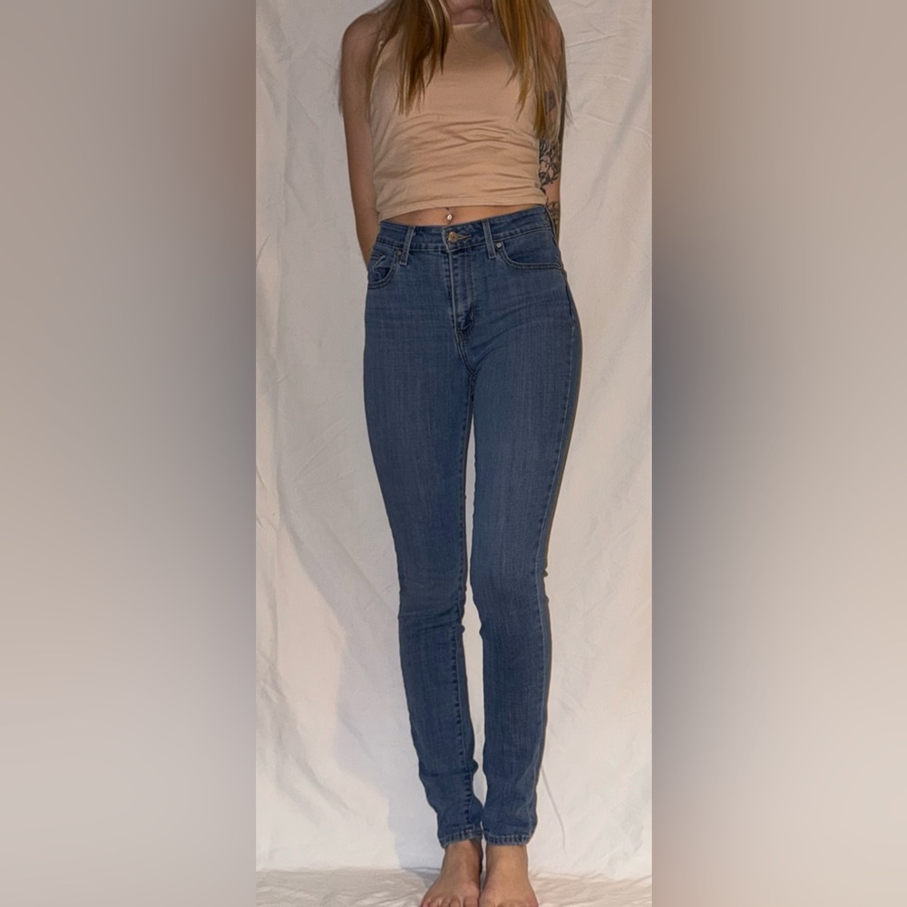Highwasted levis skinny jeans